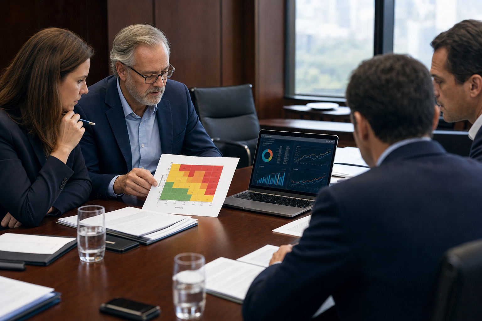 Operational risk dashboard review